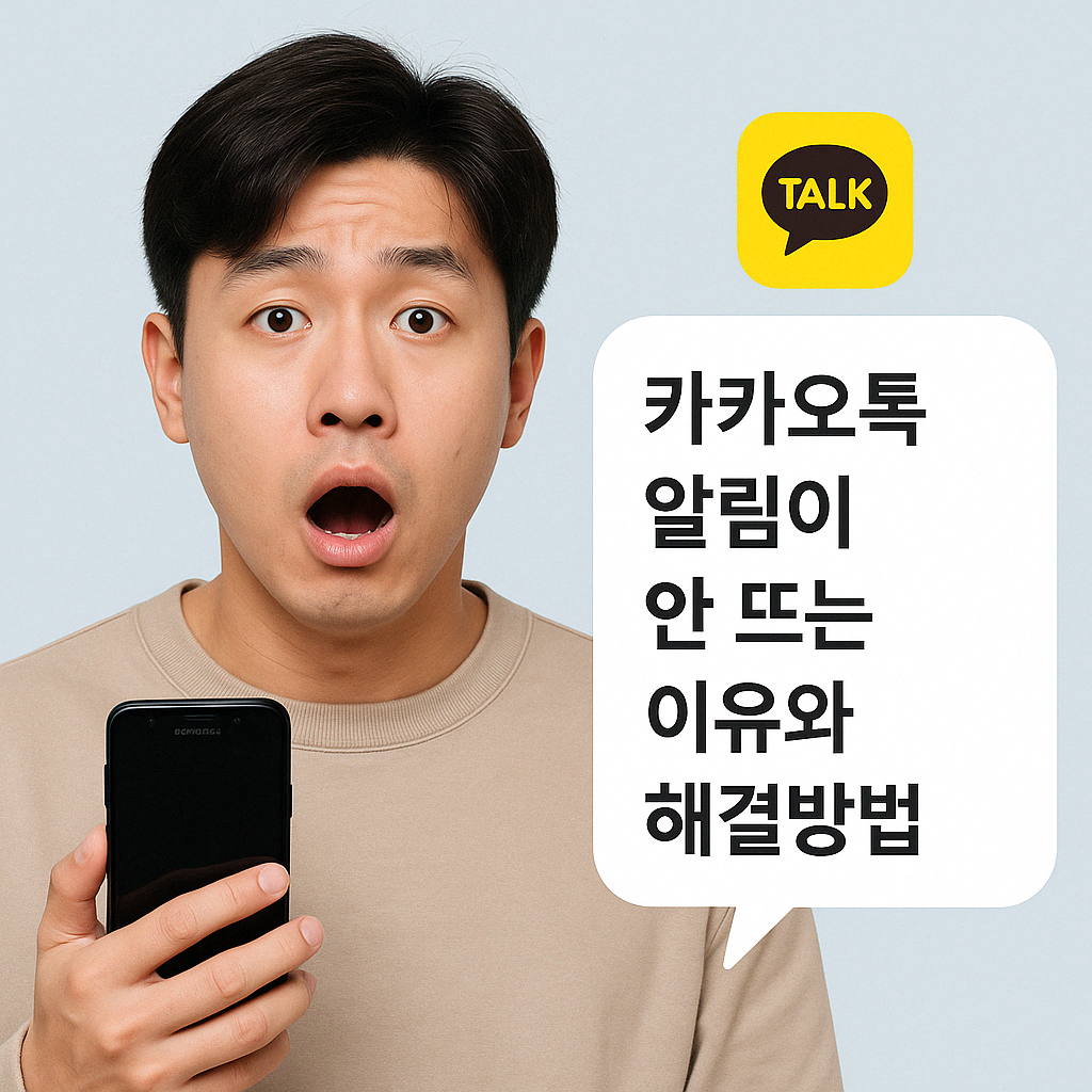 카카오톡 알림이 안뜨는 이유와 해결방법