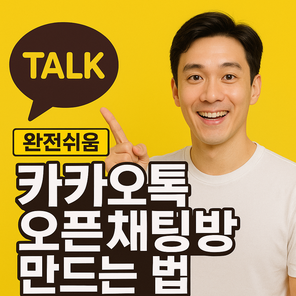 카카오톡 오픈채팅방 만드는 법