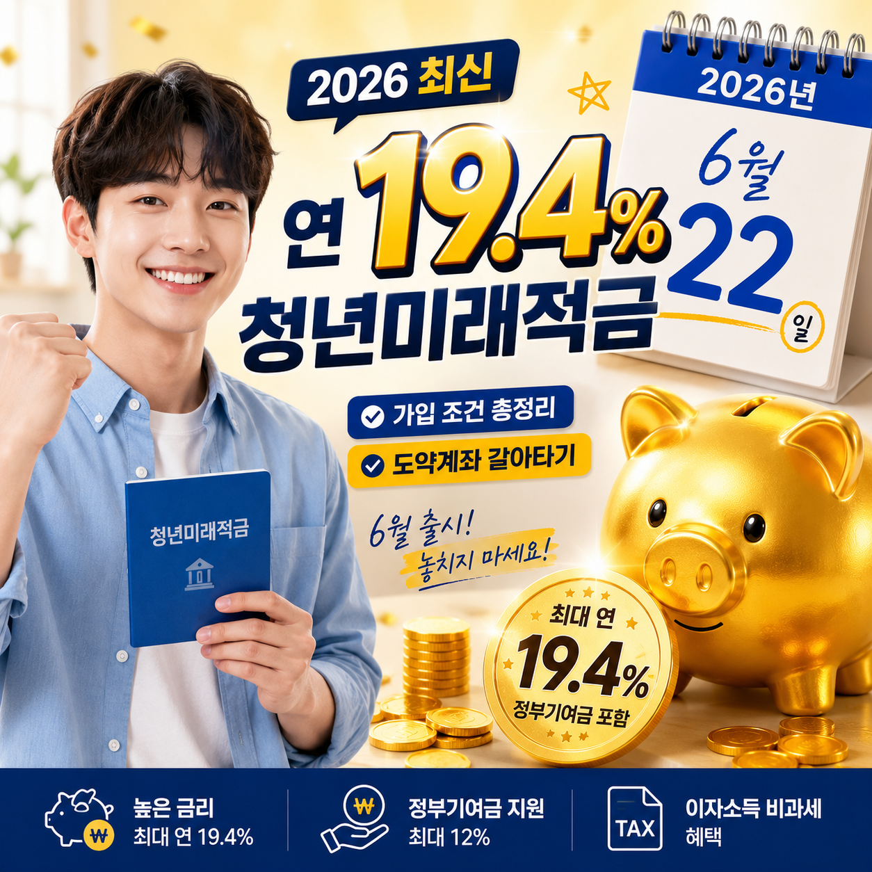 2026년 6월 22일 출시 연 19.4% 청년미래적금 안내 및 갈아타기 가이드 이미지