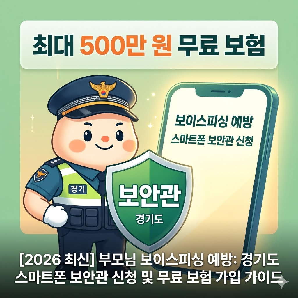 경기도 스마트폰 보안관 부모님 보이스피싱 예방 및 안심보험 가입 안내