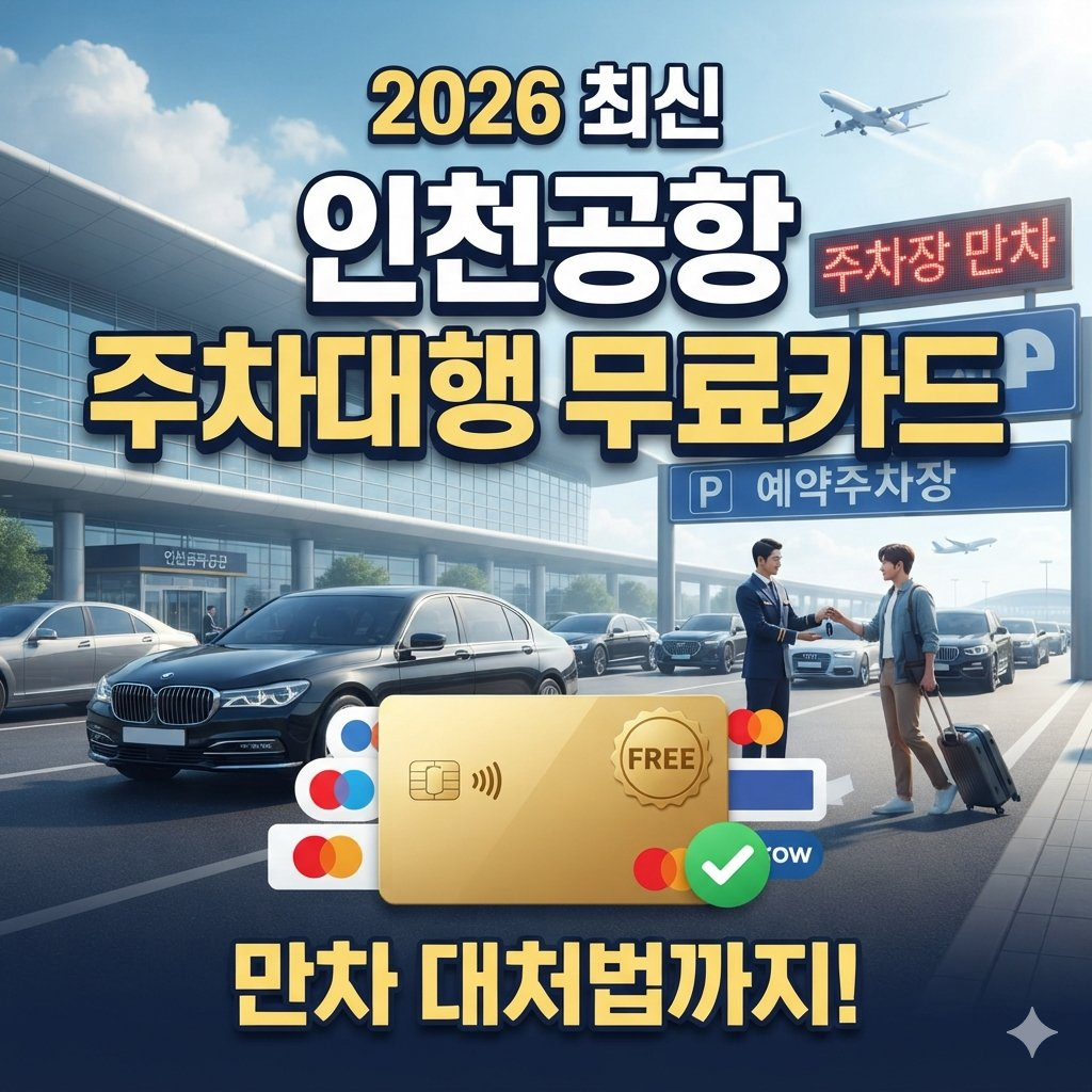 2026년 인천공항 주차대행 무료 신용카드 및 만차 대처법 총정리