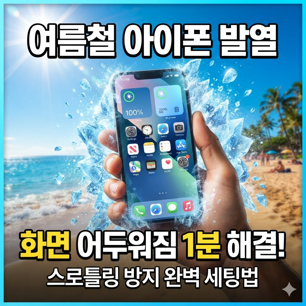 여름철 아이폰 발열 및 화면 어두워짐 현상 1분 강제 해결 가이드 썸네일