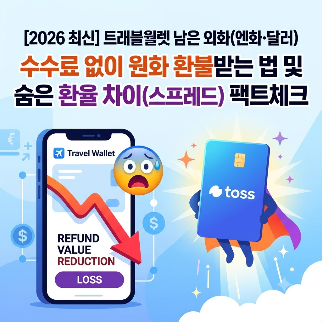 트래블월렛 환불 수수료 및 숨은 환율 차이 비교 썸네일