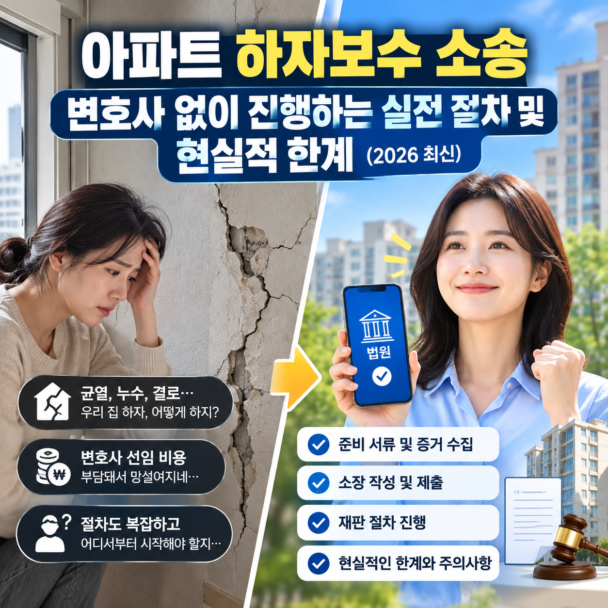 아파트 하자보수 소송 변호사 없이 진행하는 절차와 서류 준비 팁